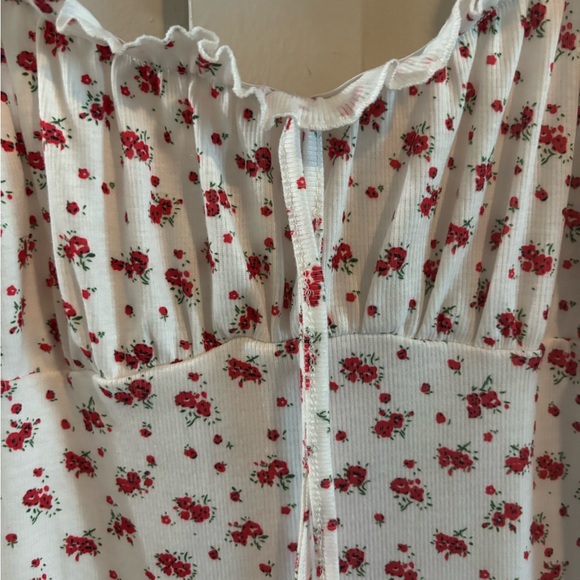 Rose patterned Baby Doll Dress - Picture 2 of 4